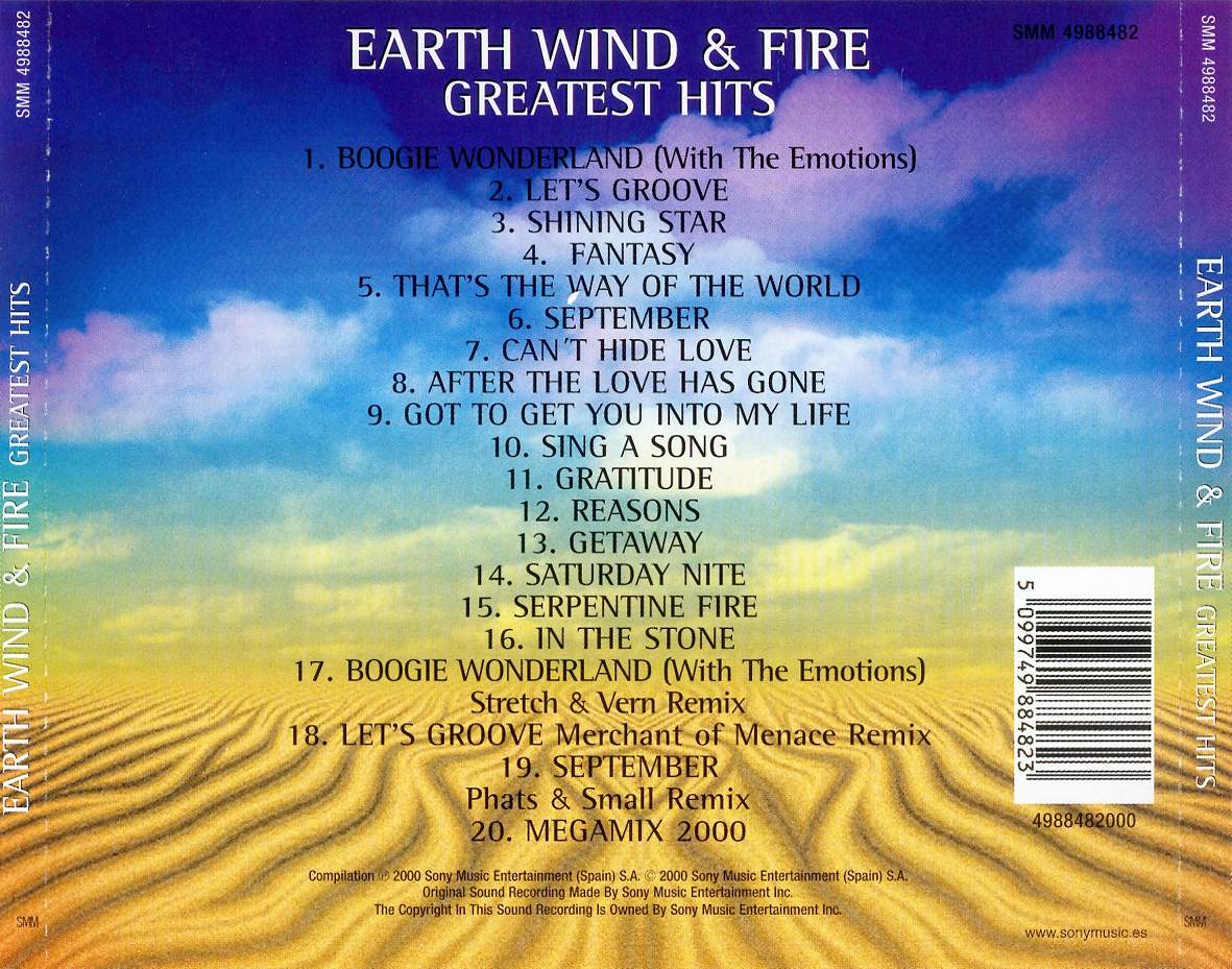 Earth, Wind & Fire  Greatest Hits : Back